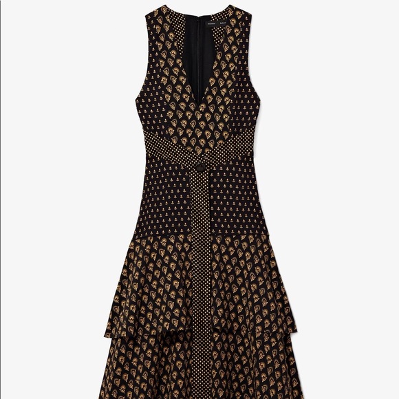Proenza Schouler Block Print Sleeveless Dress - Picture 2 of 4